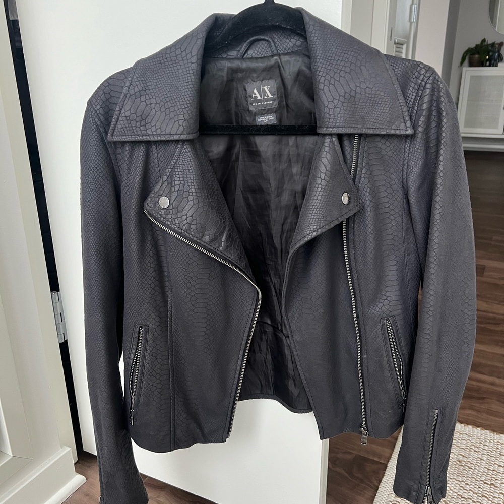 Armani Exchange Faux Leather Jacket